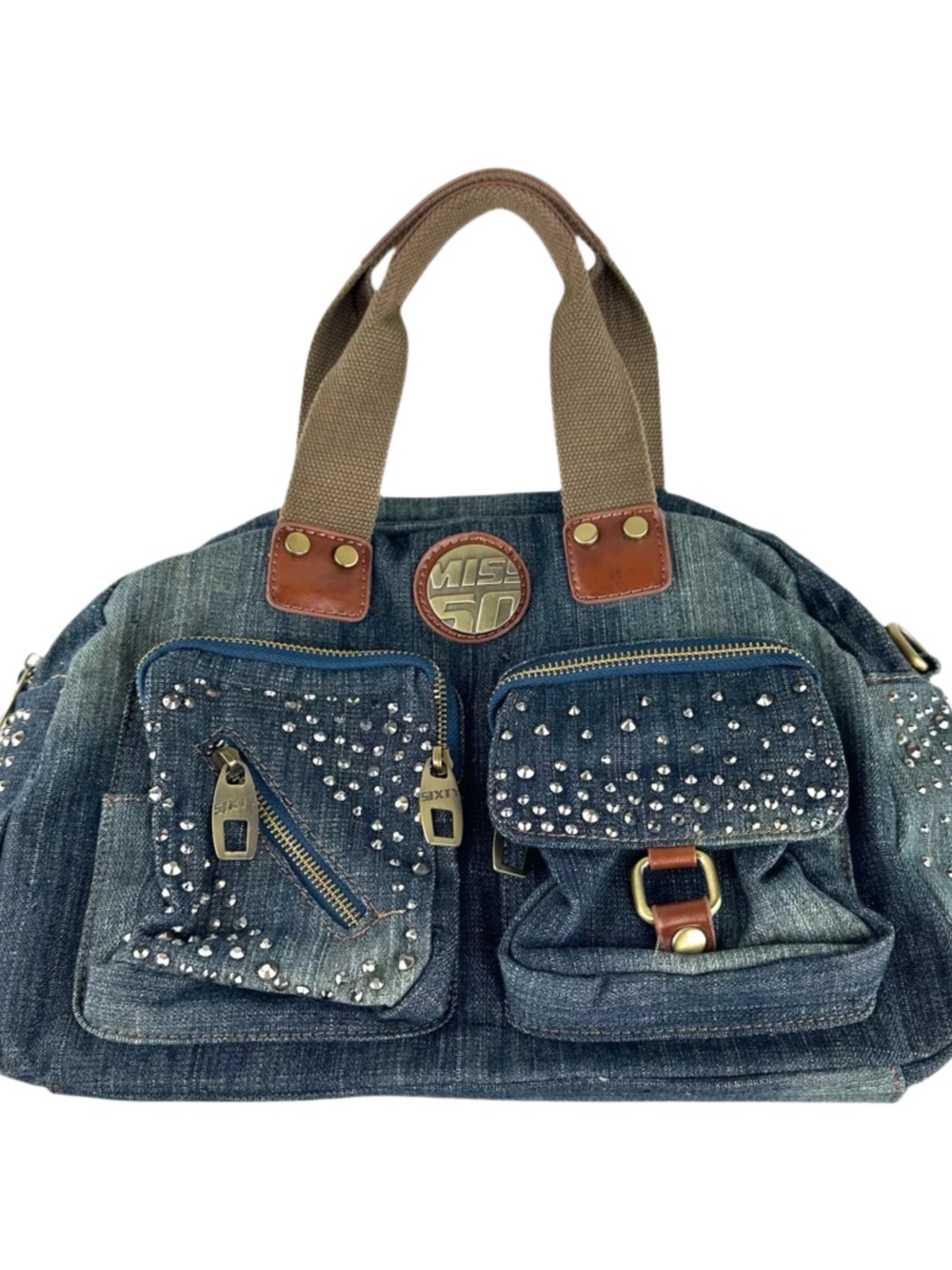 Miss Sixty Denim Studded Bag 90s Y2K purse